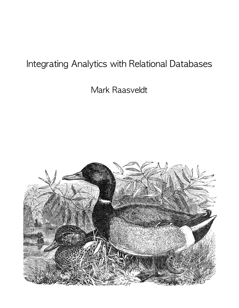 Integrating Analytics with Relational Databases Cover